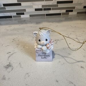 Precious Moments Ornament.  "You Are The Purrfect Gift"